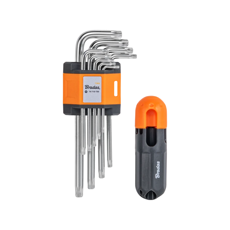 Zestaw kluczy TORX 10 - 50 z uchwytem typu T 9 szt. / Długie