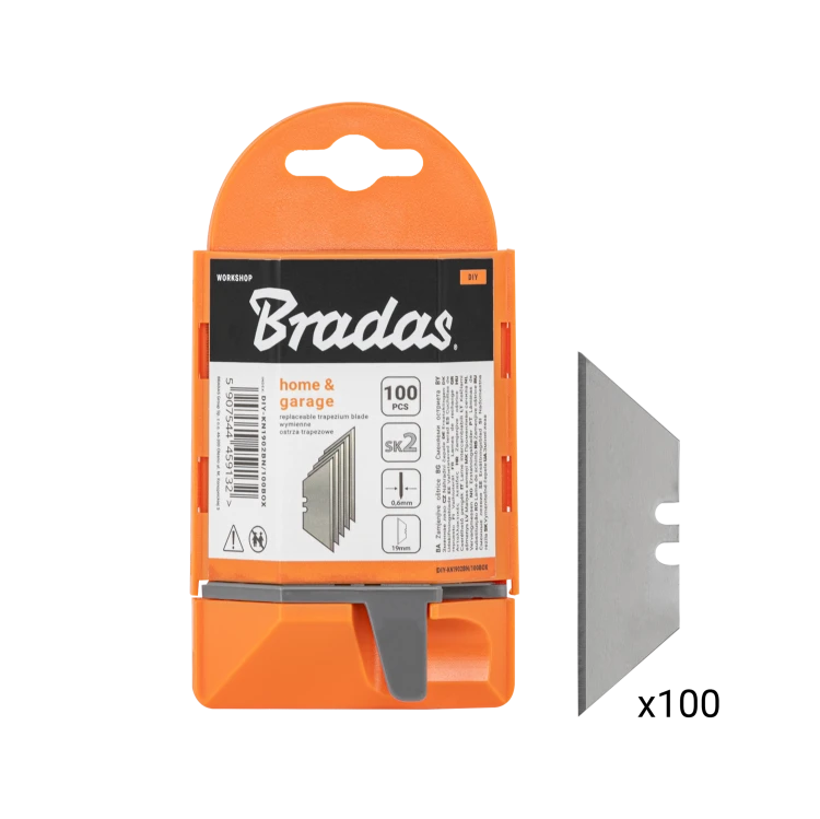 Magazynek na ostrza trapezowe NEUTRAL z podajnikiem 100 szt. / Ostrze 19 mm