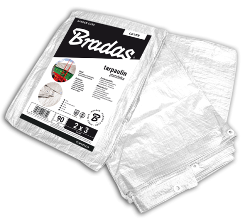 Plandeka 60g kolor biały 5 x 6m
