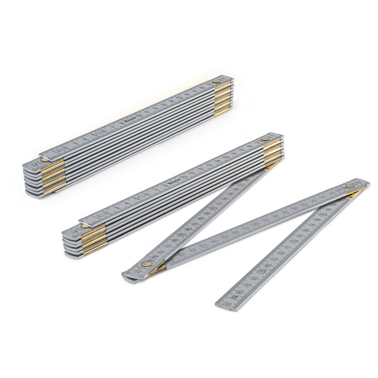 Miara składana ALUMINIOWA 2 m / Sprężyna / Kolor srebrny