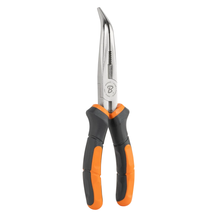 Szczypce wygięte MASTER GRIP niklowane Stal węglowa 200 mm