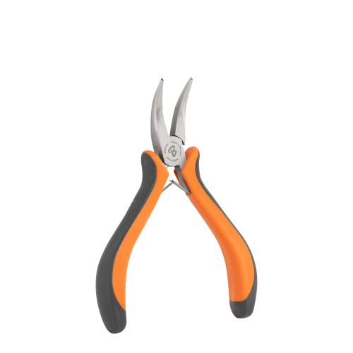 Szczypce wygięte MINI niklowane 125 mm / Stal węglowa 125 mm