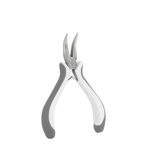 Szczypce wygięte MINI niklowane 125 mm / Stal węglowa