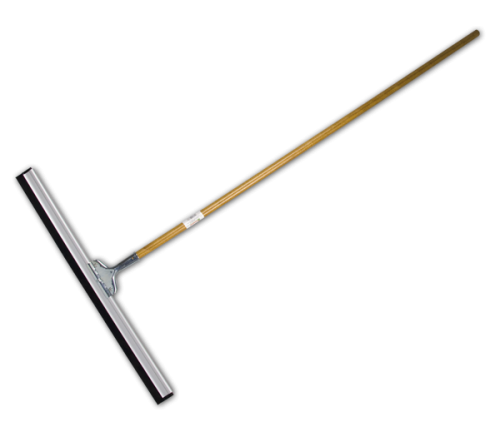Aluminiowa ściągaczka do podłóg drewniany trzonek 151,5cm / etykieta 61cm