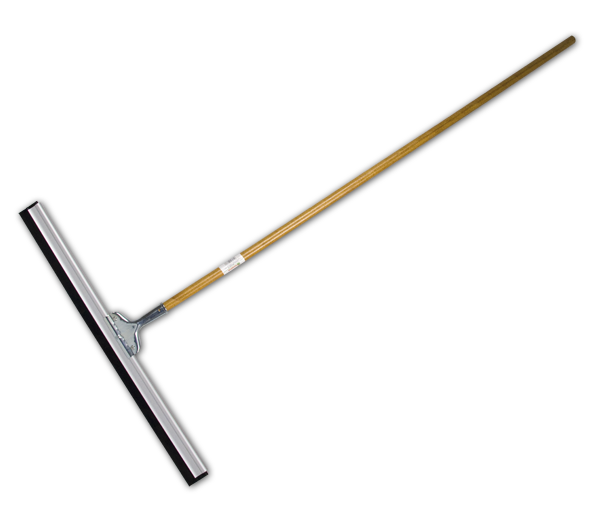 Aluminiowa ściągaczka do podłóg drewniany trzonek 151,5cm / etykieta 75cm