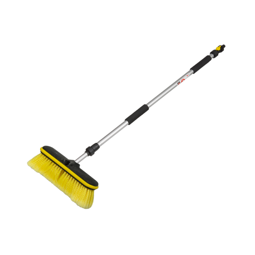 Teleskopowa szczotka do mycia z zaworem Długość: 90-160cm / 25cm / 1-płaszczyznowa / karta