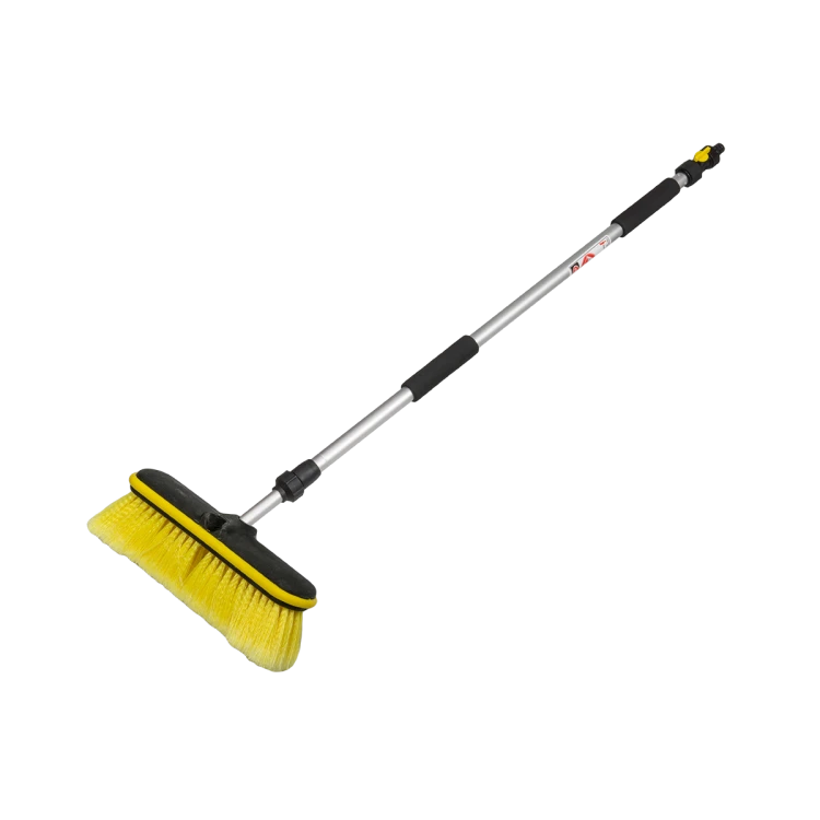 Teleskopowa szczotka do mycia z zaworem Długość: 90-160cm / 25cm / 1-płaszczyznowa / karta