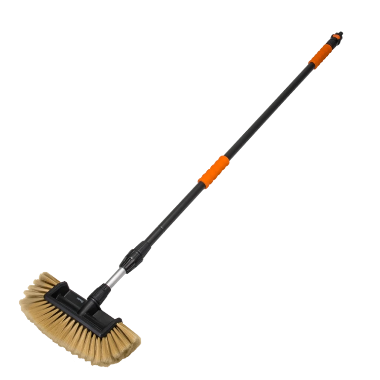 Teleskopowa szczotka do mycia SOFT z zaworem Długość: 150-250 cm  / 10" / 4-płaszczyznowa / karta