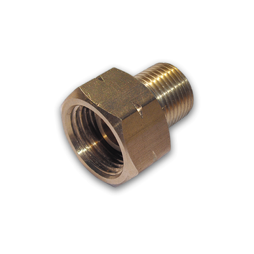 Redukcja dwuczęściowa GW 21,8mm L / GZ 3/8" L MOSIĄDZ