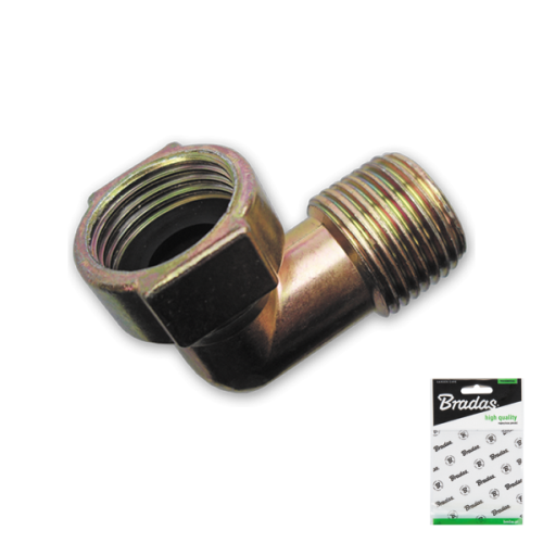 Łącznik kątowy GZ 1/2" / GW 1/2" CYNK - woreczek ekspozycyjny