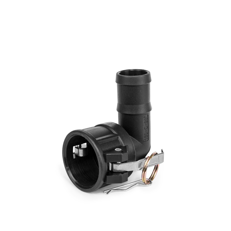 Złącze kolanko CAMLOCK typ C hose adaptor with socket / polypropylene 1 1/2" / 1 1/2"