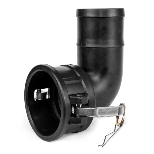 Złącze kolanko CAMLOCK typ C hose adaptor with socket / polypropylene 3" / 3"
