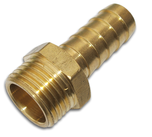 Nypel na wąż - gwint zewnętrzny MOSIĄDZ / GEKA PLUS GZ 1/2" / 13mm