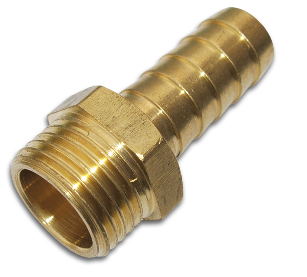 Nypel na wąż - gwint zewnętrzny MOSIĄDZ / GEKA PLUS GZ 1/2" / 13mm