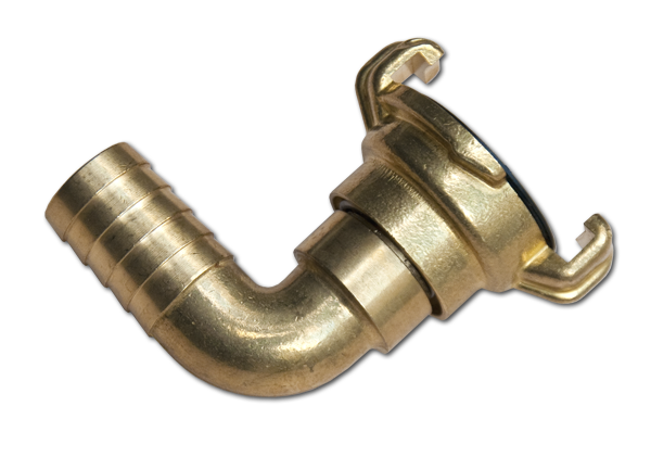 Kątowe obrotowe złącze kłowe na wąż MOSIĄDZ / GEKA IMT 3/8" - 10mm