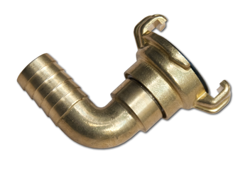 Kątowe obrotowe złącze kłowe na wąż MOSIĄDZ / GEKA IMT 3/4" - 19mm