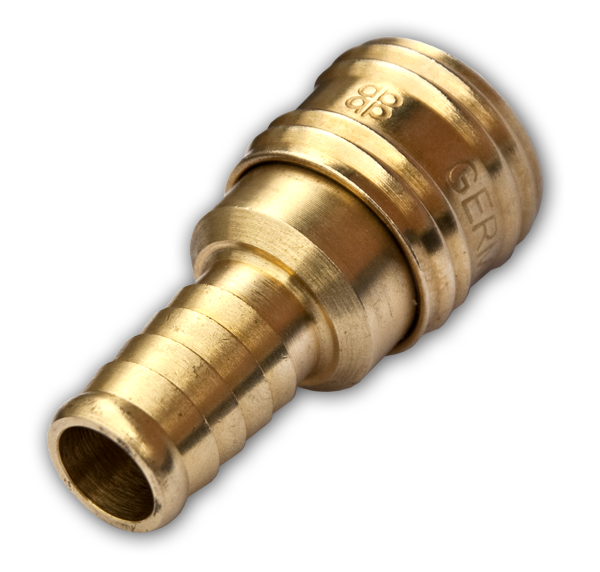 Szybkozłącze - wtyk na wąż MOSIĄDZ / GERMAN TYPE 1/4" - 6mm