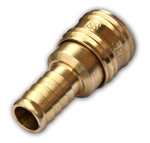Szybkozłącze - wtyk na wąż MOSIĄDZ / GERMAN TYPE 1/2" - 12,5mm