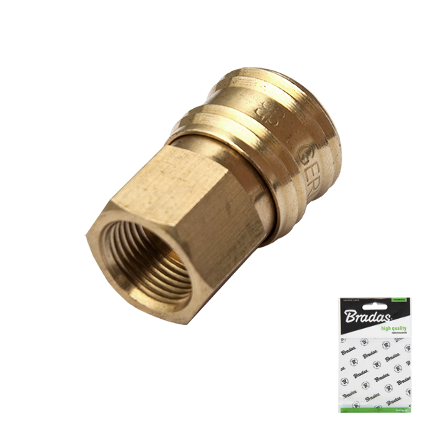 Szybkozłącze - gwint wewnętrzny MOSIĄDZ / GERMAN TYPE / worek ekspozycyjny GW 1/4"