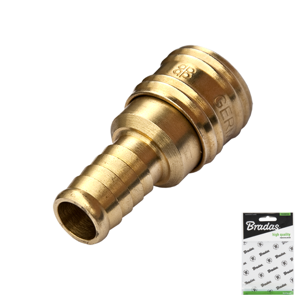 Szybkozłącze - wtyk na wąż MOSIĄDZ / GERMAN TYPE / worek ekspozycyjny 1/4" - 6mm