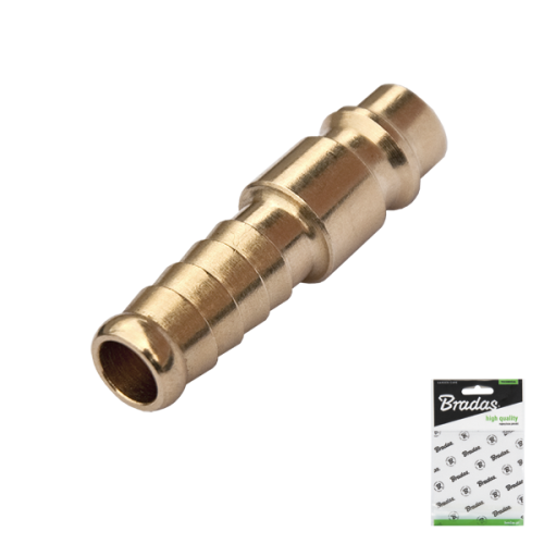 Szybkozłącze - wtyk na wąż MOSIĄDZ / GERMAN TYPE / worek ekspozycyjny 3/8" - 9mm
