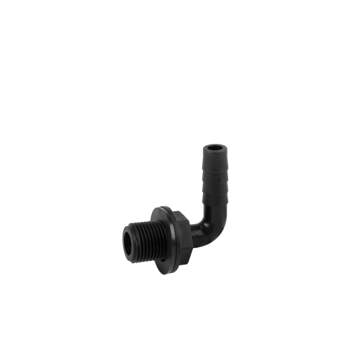 Zestaw w kolankiem PIN LUG gwint zewnętrzny / polipropylen GZ 1/2" / 1/2"