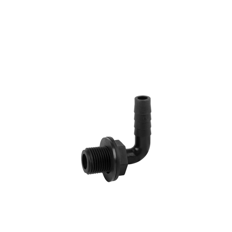 Zestaw w kolankiem PIN LUG gwint zewnętrzny / polipropylen GZ 1/2" / 1/2"