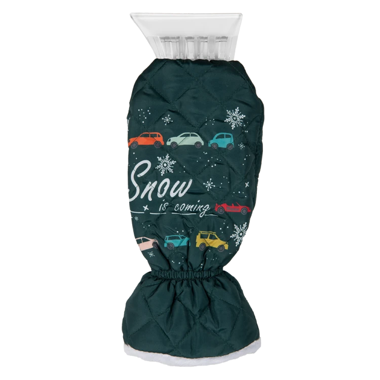 Skrobak do szyb z ocieplaczem ICEBREAKER zielony / 25cm / 11,3 cm / etykieta