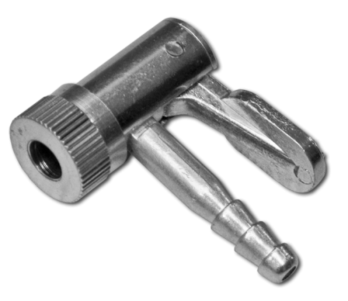 Końcówka do pompowania kół mosiądz chromowany 8mm