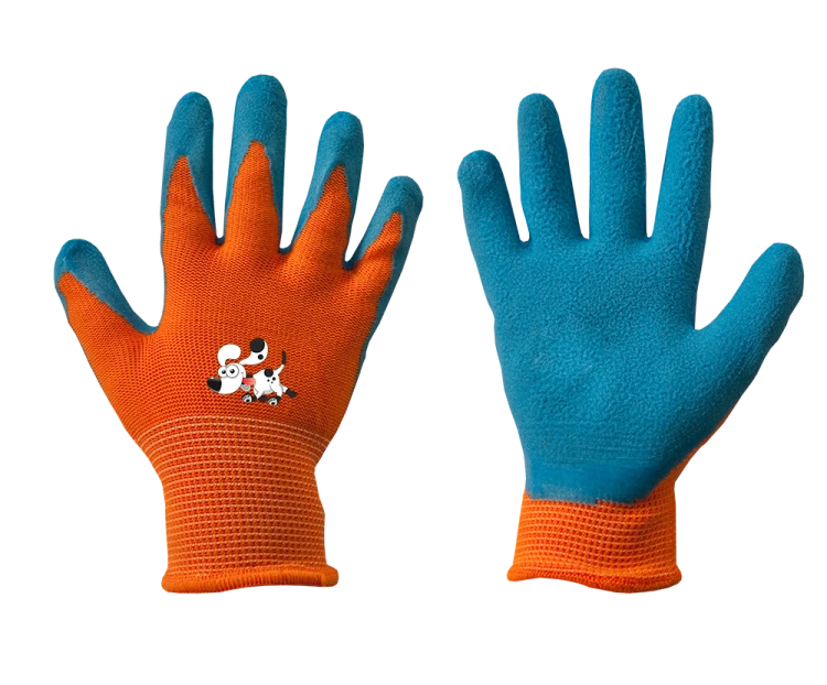 Rękawice ochronne ORANGE lateks / karta rozmiar 4