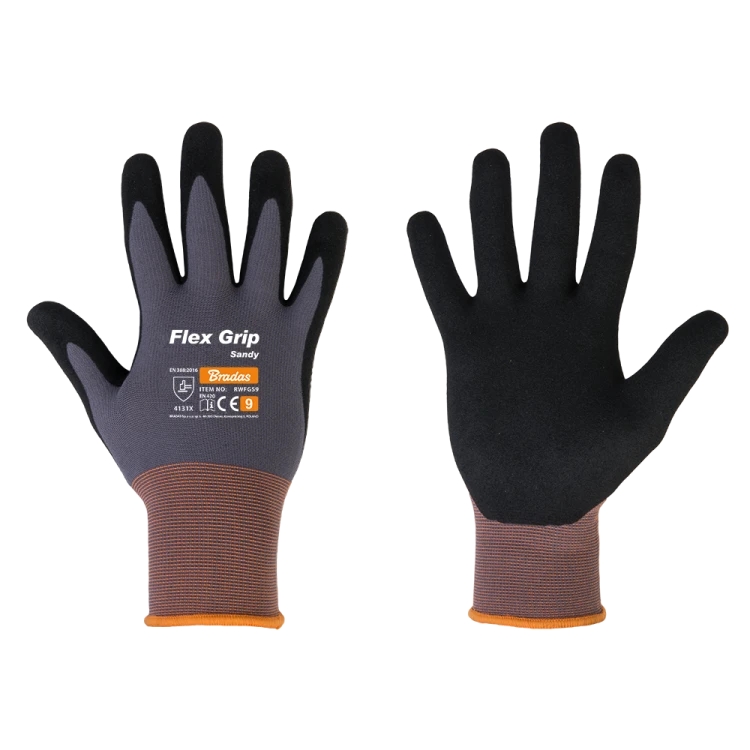 Rękawice ochronne FLEX GRIP SANDY nitryl / karta rozmiar 7