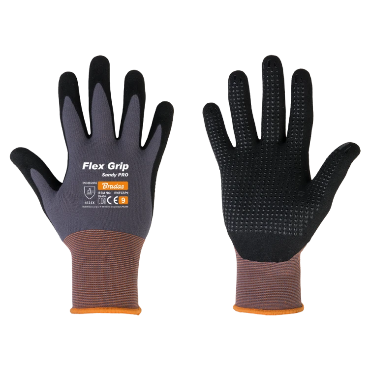 Rękawice ochronne FLEX GRIP SANDY PRO nitryl / karta rozmiar 8