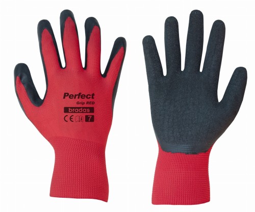 Rękawice ochronne PERFECT GRIP RED luz  / bez wszywki rozmiar 10
