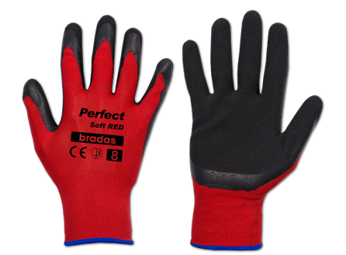 Rękawice ochronne PERFECT SOFT RED lateks / karta rozmiar 9