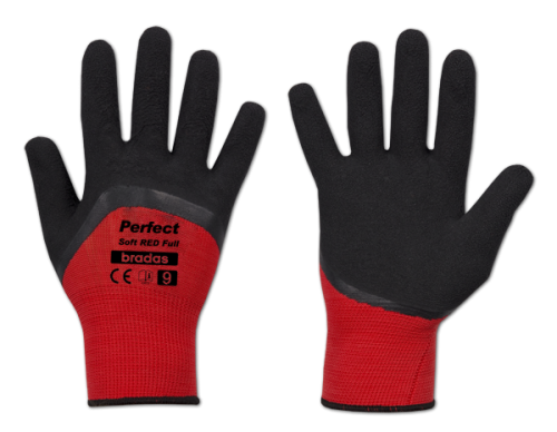 Rękawice ochronne PERFECT SOFT RED FULL lateks / karta rozmiar 10