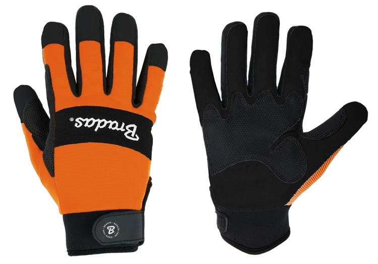 Rękawice narzędziowe TECH BLACK skóra syntetyczna / karta rozmiar 8