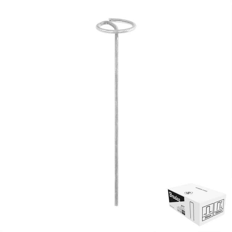 Szpilka metalowa galwanizowana w kształcie "G" szer. 3cm / wys.15cm / BOX box: 100szt