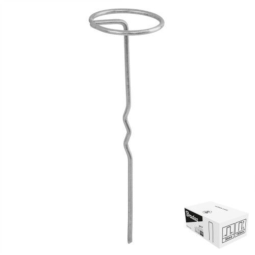 Szpilka metalowa galwanizowana w kształcie "G" szer. 6cm / wys.20cm / BOX