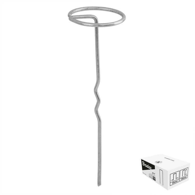 Szpilka metalowa galwanizowana w kształcie "G" szer. 6cm / wys.20cm / BOX