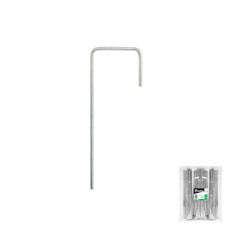 Szpilka metalowa galwanizowana w kształcie "J" szer. 3cm / wys.15cm opakowanie: 50szt
