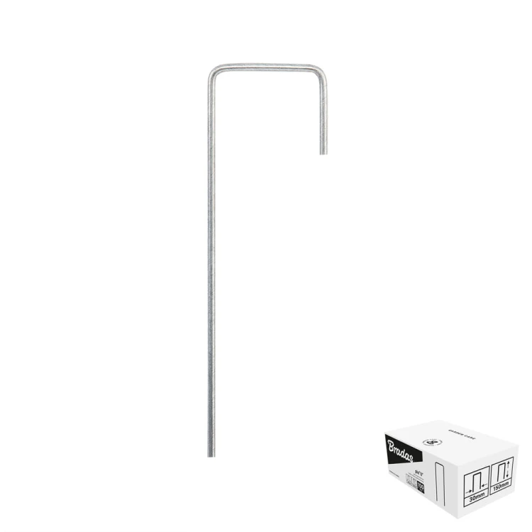 Szpilka metalowa galwanizowana w kształcie "J" szer. 3cm / wys.20cm / BOX