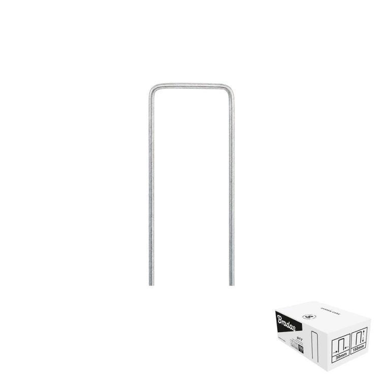Szpilka metalowa galwanizowana w kształcie "U" szer. 3cm / wys.15cm / BOX