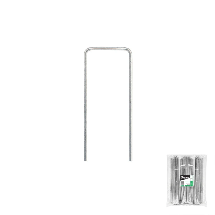 Szpilka metalowa galwanizowana w kształcie "U" szer. 3cm / wys.15cm opakowanie: 100szt