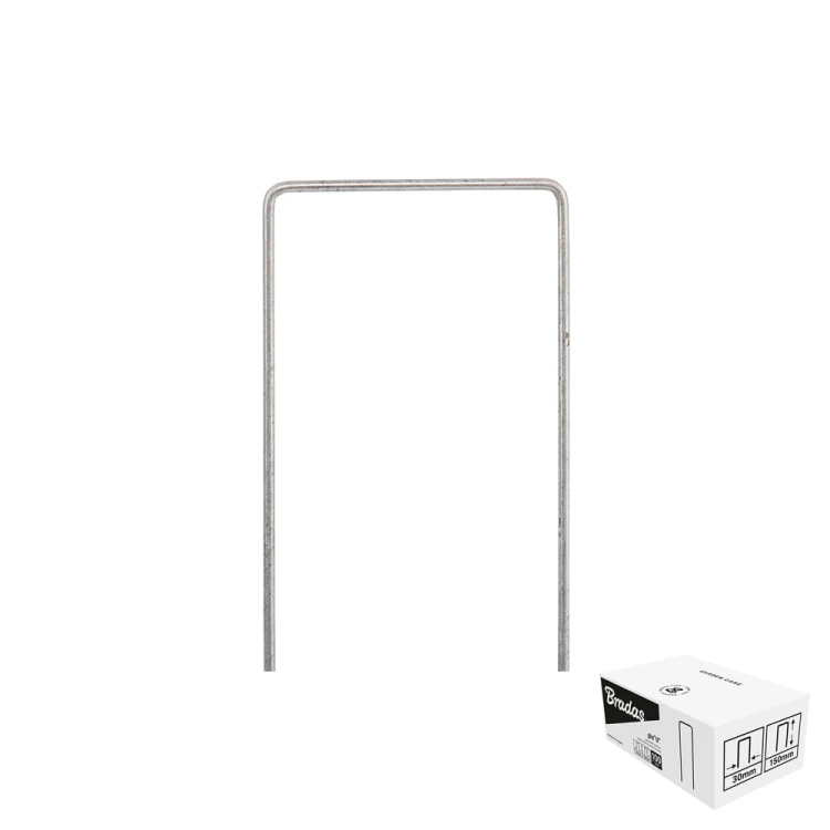 Szpilka metalowa galwanizowana w kształcie "U" szer. 7cm / wys.15cm / BOX