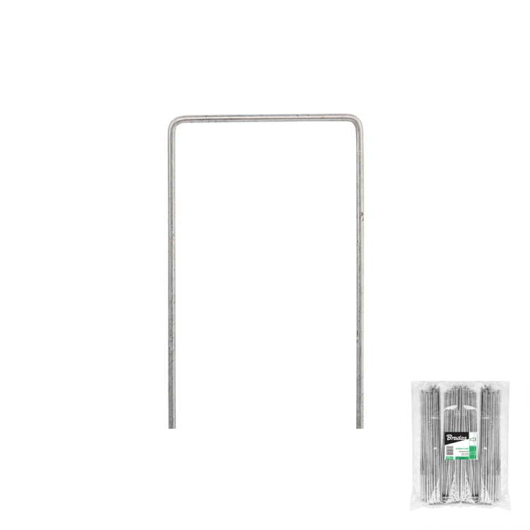 Szpilka metalowa galwanizowana w kształcie "U" szer. 7cm / wys.15cm opakowanie: 100szt