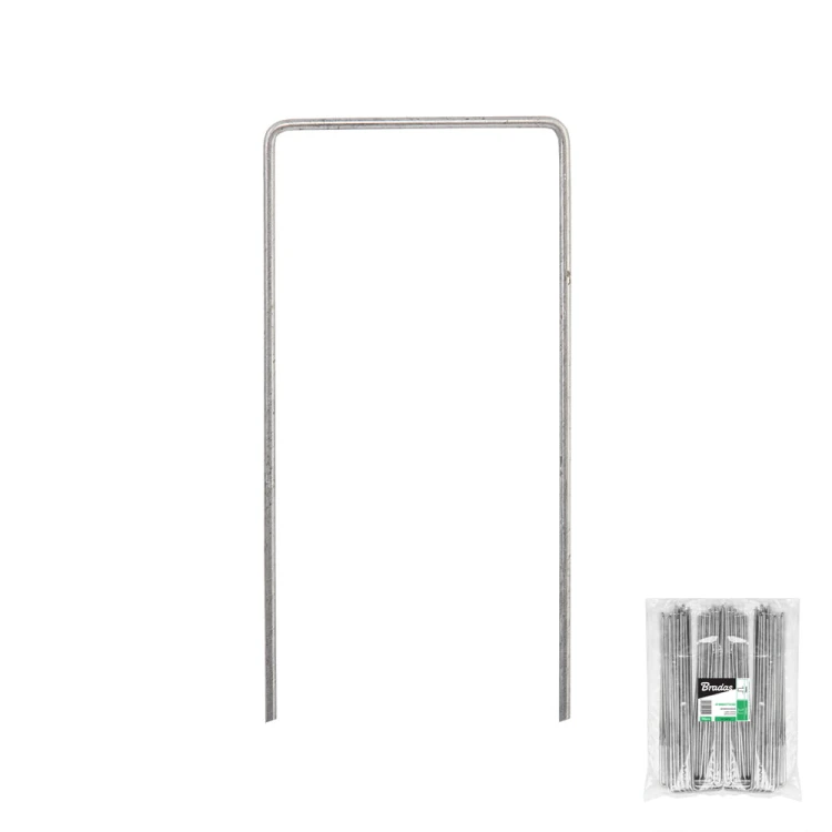 Szpilka metalowa galwanizowana w kształcie "U" szer. 7cm / wys.20cm opakowanie: 100szt