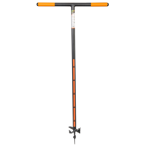 Świder hartowana głowica ze stali borowej / naklejka 10 cm