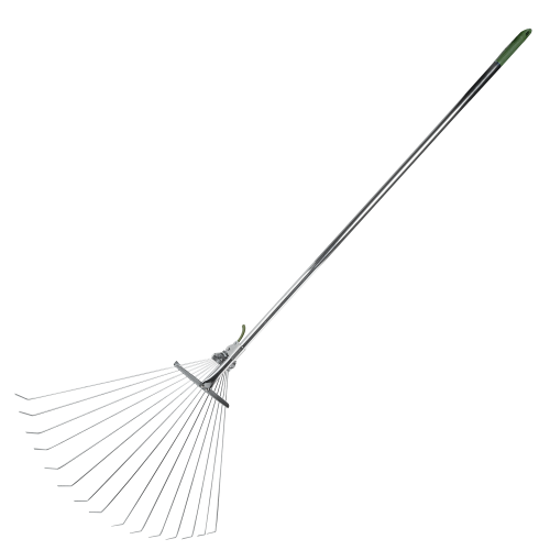 Grabie wachlarzowe metalowe, regulowane z trzonkiem metalowym
